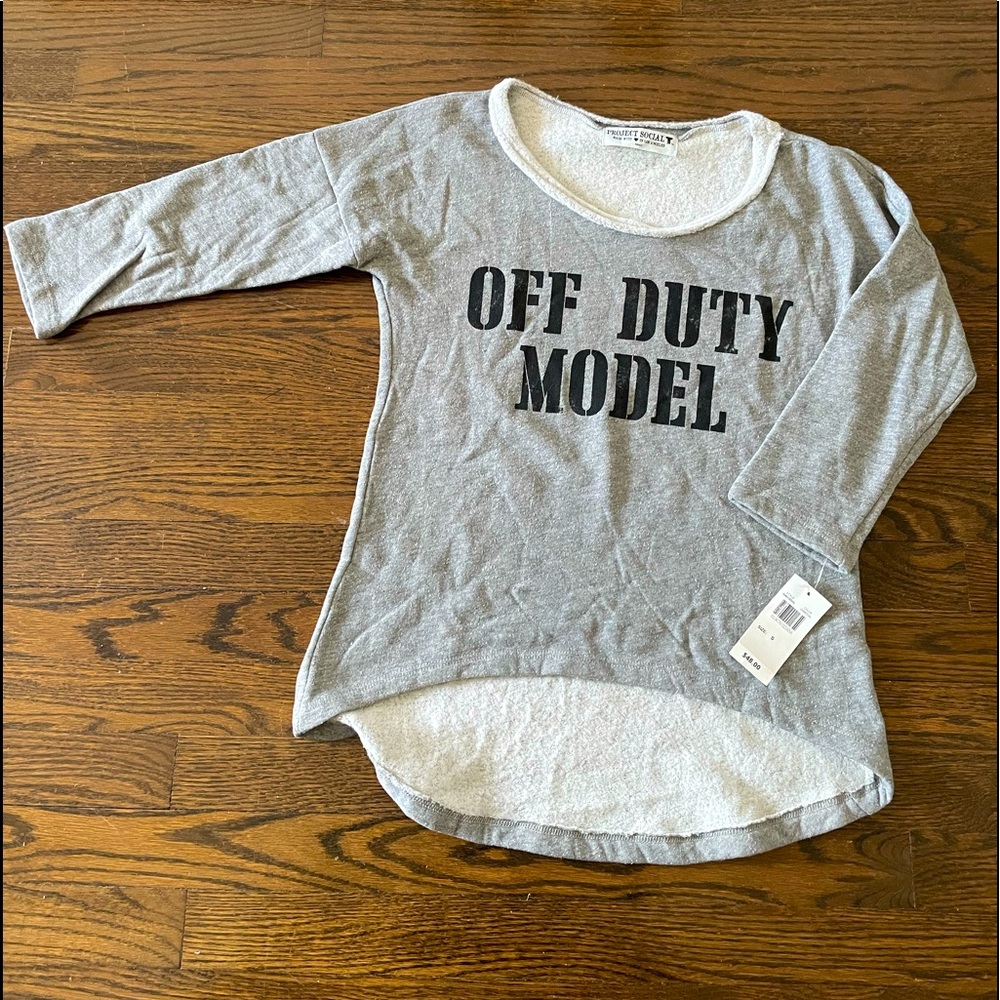 Project social graphic sweatshirt